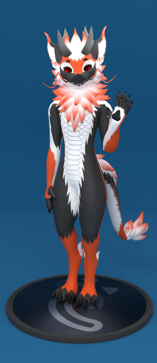 A complex texture for the Nardoragon model