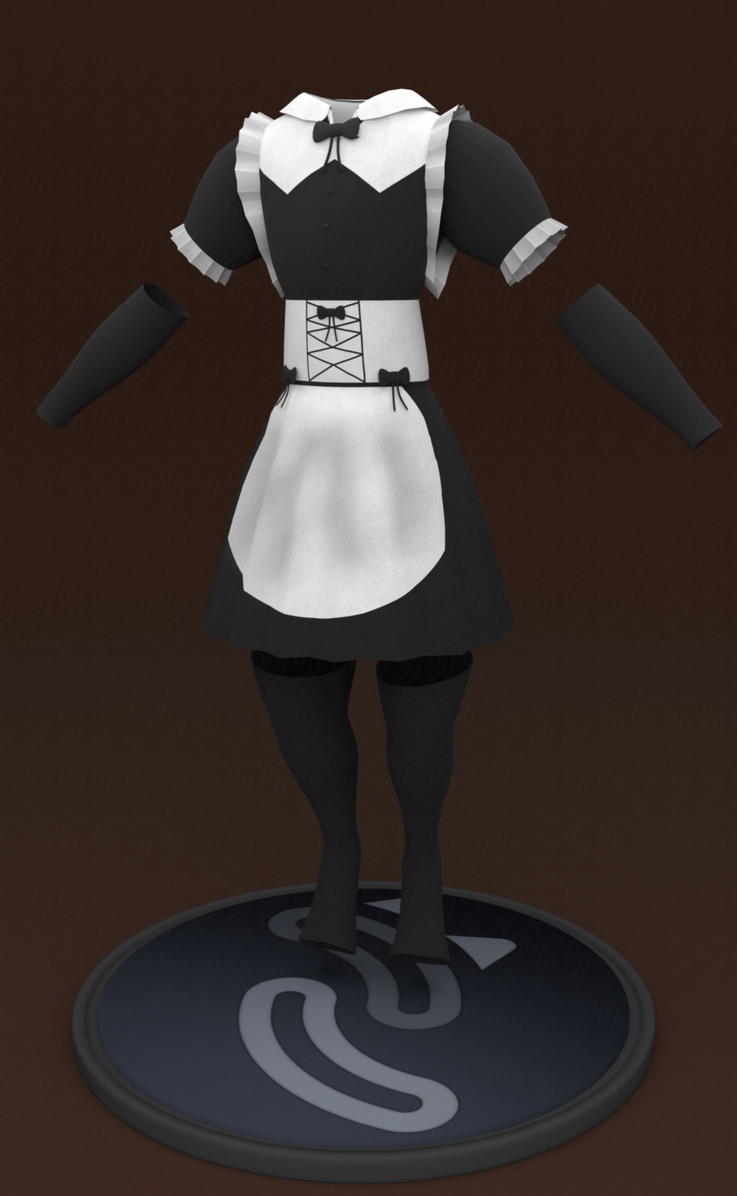 Custom maid outfit for the rexouium base