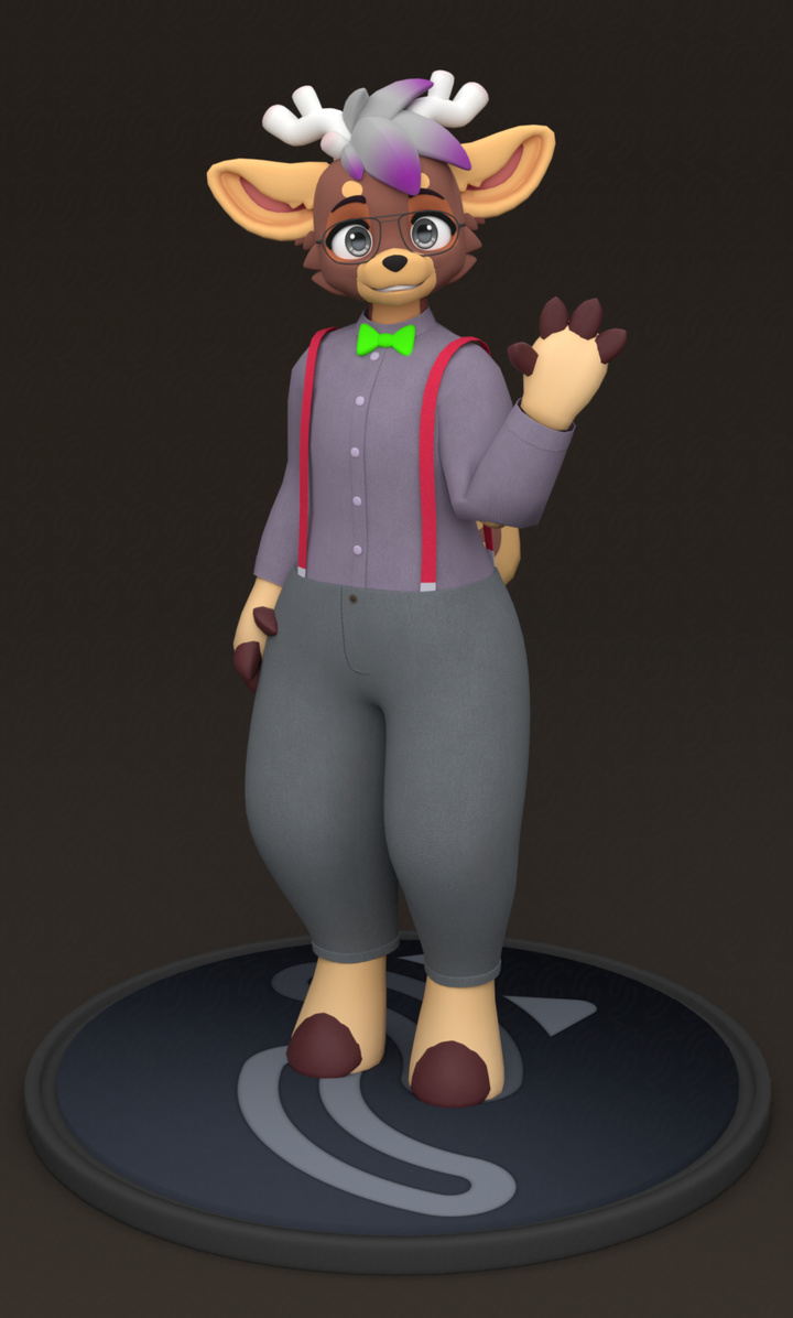A simple texture and custom clothing for the Jinxed Deer model